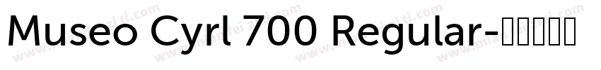 Museo Cyrl 700 Regular字体转换
